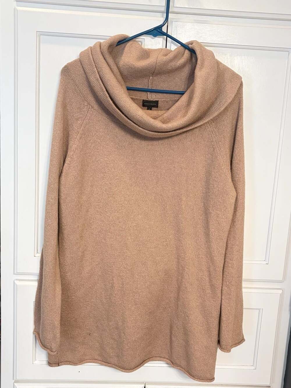 Buckle Black Women's Tan Cowl Neck Long Sleeve Knit Tunic Sweater Staple